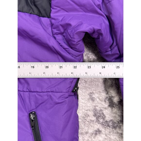 Vintage Marmot Puffer Jacket Medium Mens Purple & Black Full Zip Synthetic Down - Picture 4 of 10
